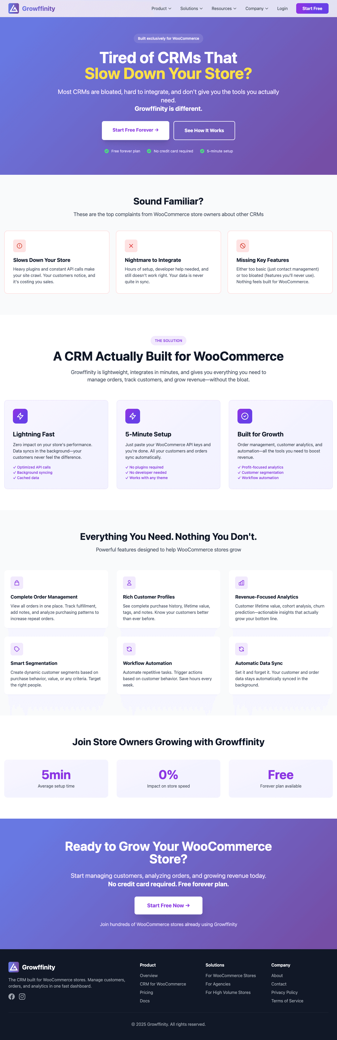 Screenshot of Growffinity